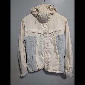 Helly Hansen Women's Cream and Gray Ski Jacket